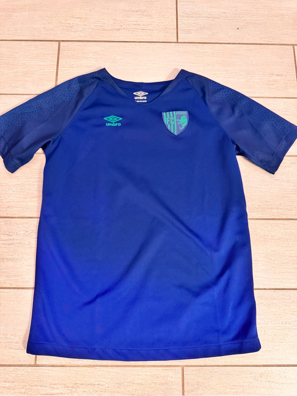 Umbro Kids' Blue Manchester Shirt